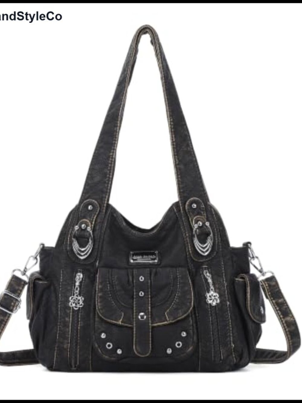 Hobo Bag for Women PU Leather Crossbody Shoulder Handbag